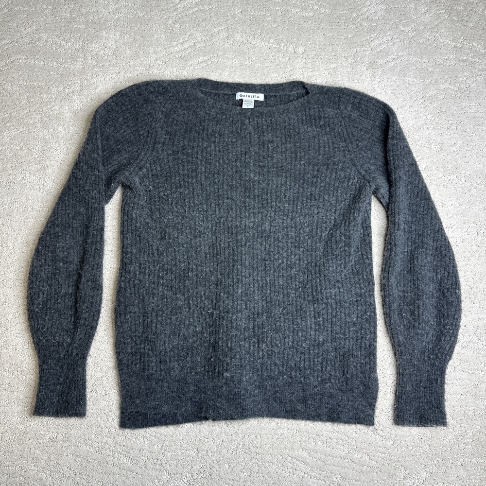 Women's Athleta‎ Small Layover Sweater Ribbed Wool Blend Soft